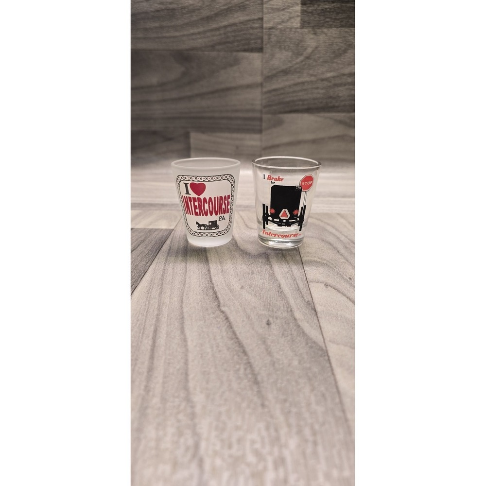 Set Of 2 Intercourse, Pa Shot Glasses